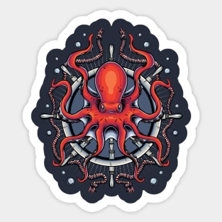 Cephalopod Sailer Sticker